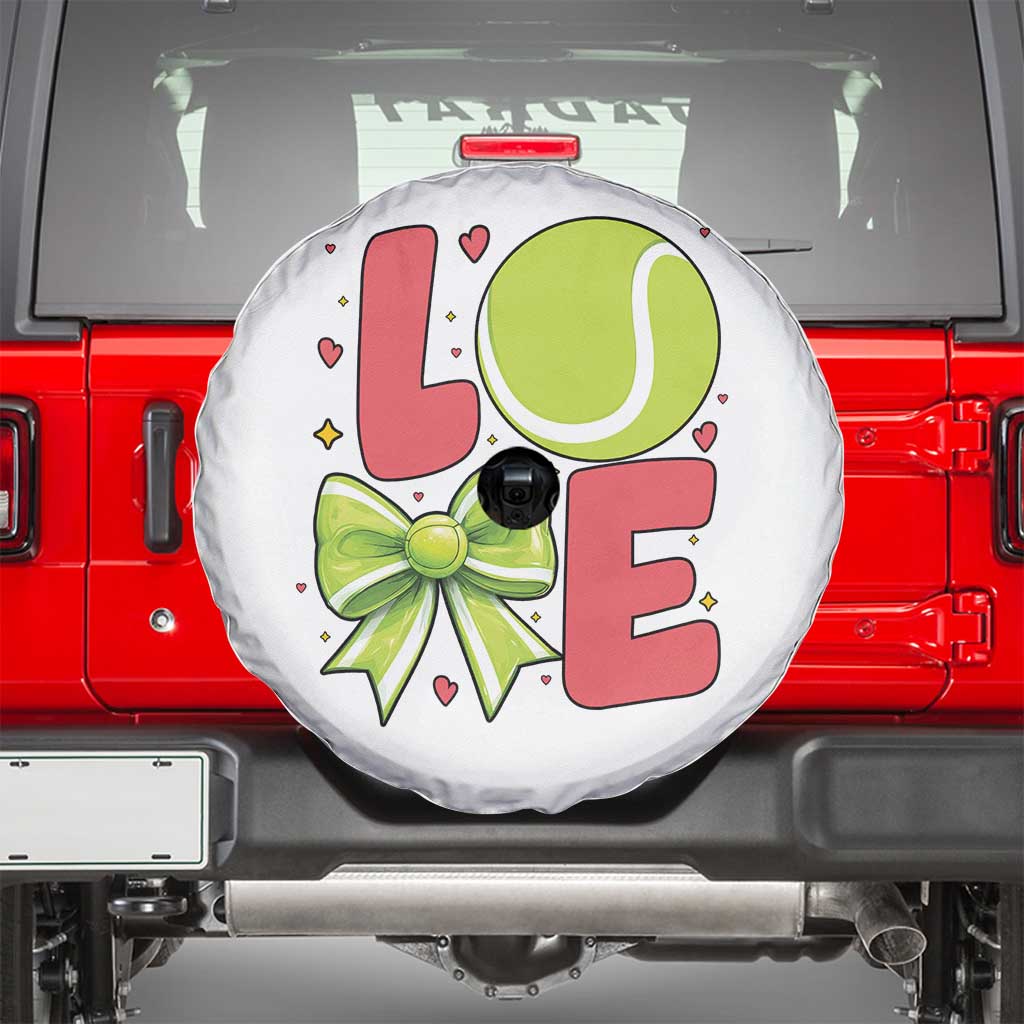 Love With A Tennis Ball Spare Tire Cover Valentines Day Gift - Wonder Print Shop
