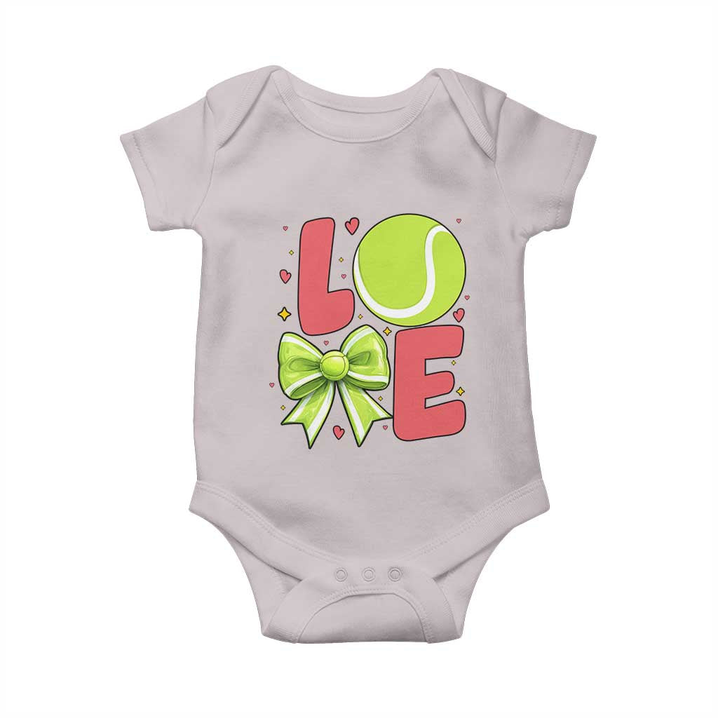 Love With A Tennis Ball Baby Onesie Valentines Day Gift - Wonder Print Shop