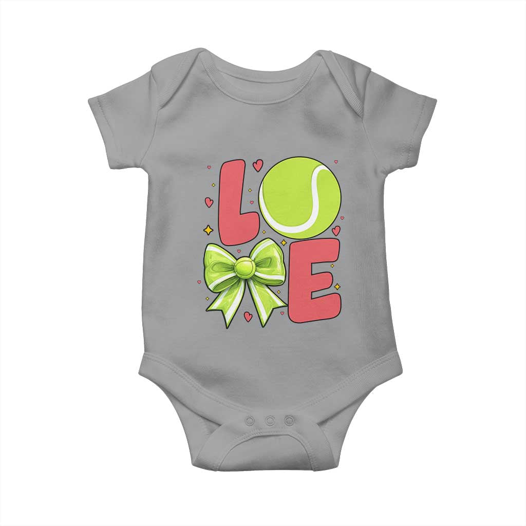 Love With A Tennis Ball Baby Onesie Valentines Day Gift - Wonder Print Shop