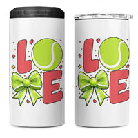 Love With A Tennis Ball 4 in 1 Can Cooler Tumbler Valentines Day Gift - Wonder Print Shop