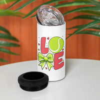 Love With A Tennis Ball 4 in 1 Can Cooler Tumbler Valentines Day Gift - Wonder Print Shop