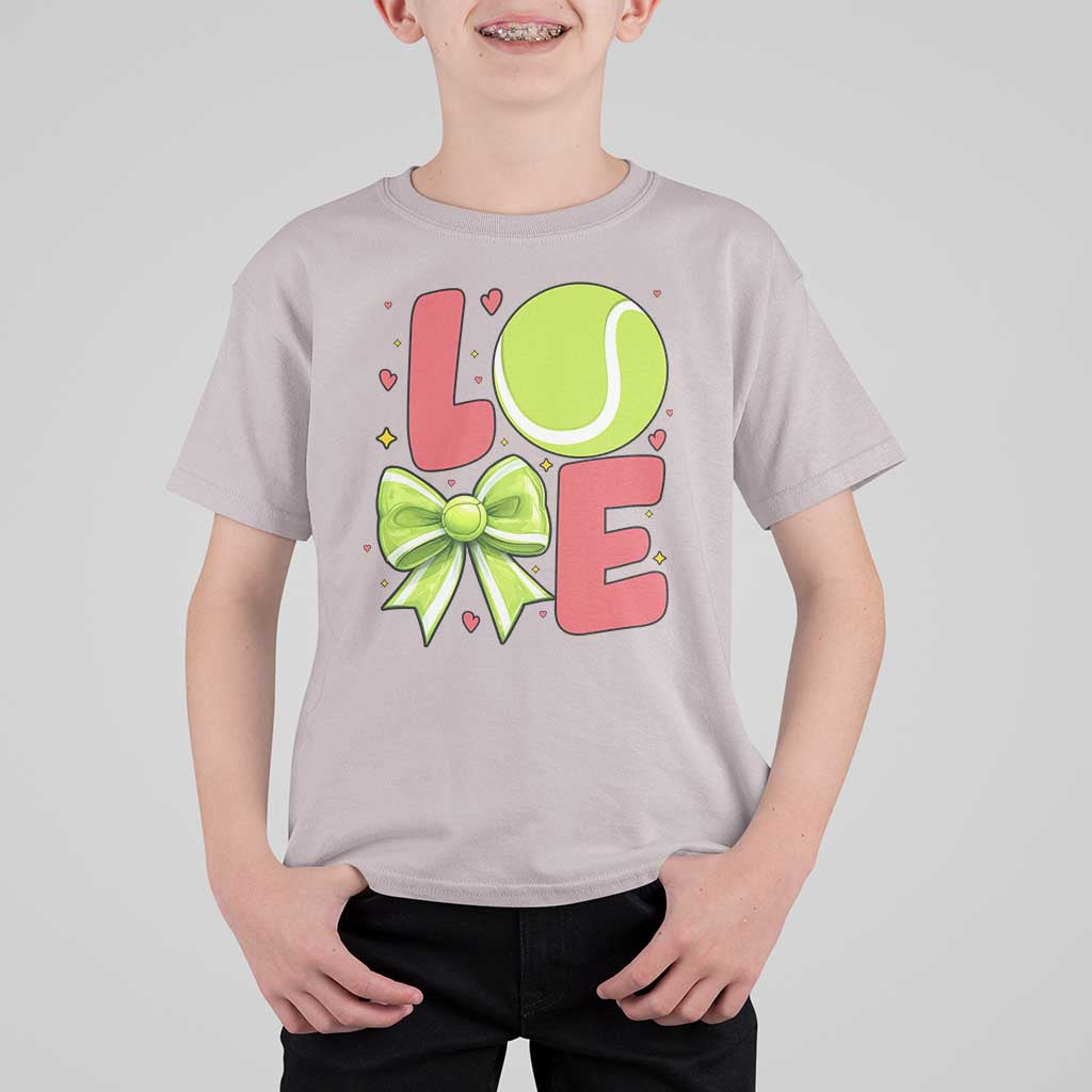Love With A Tennis Ball T Shirt For Kid Valentines Day Gift - Wonder Print Shop