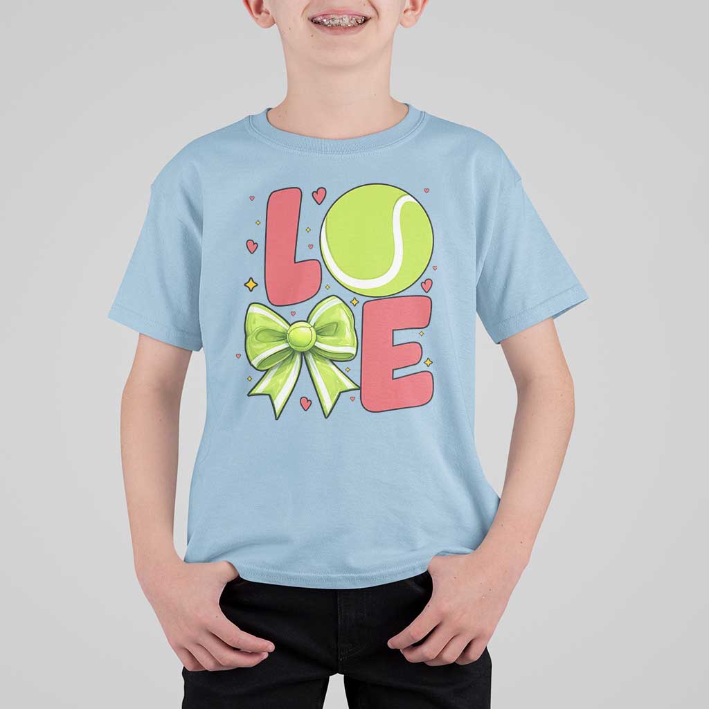 Love With A Tennis Ball T Shirt For Kid Valentines Day Gift - Wonder Print Shop