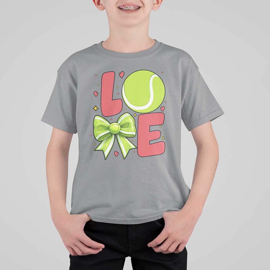 Love With A Tennis Ball T Shirt For Kid Valentines Day Gift - Wonder Print Shop