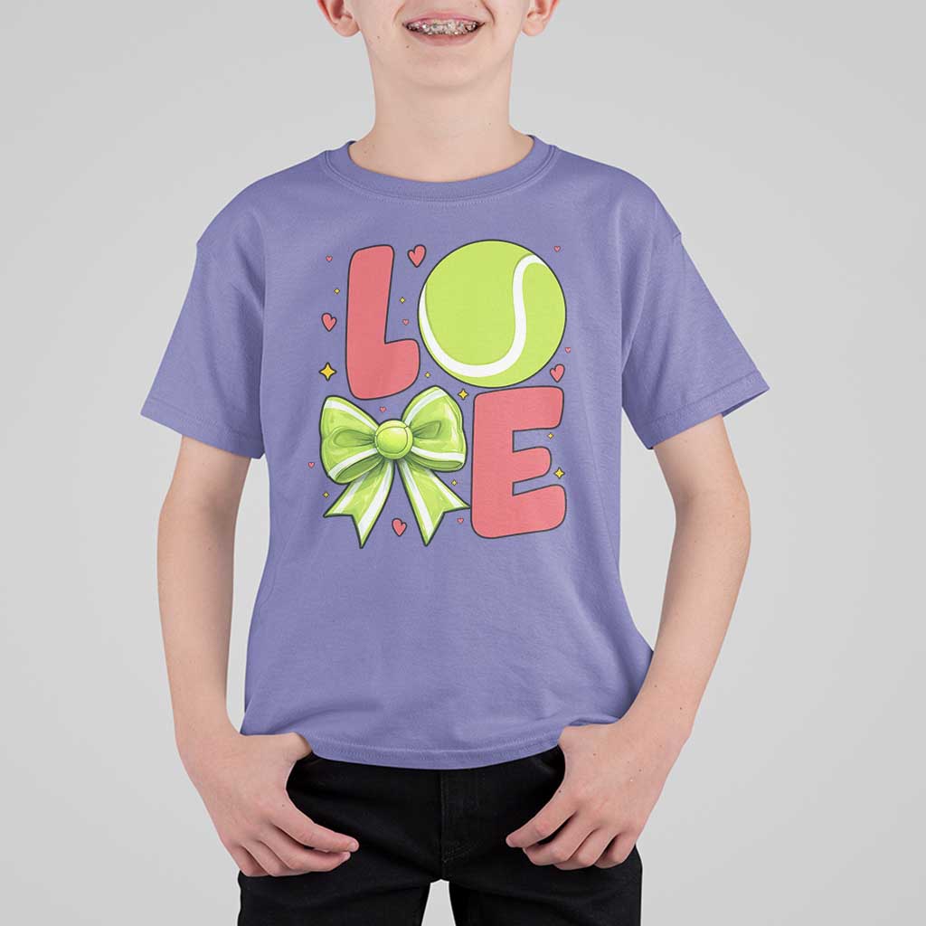 Love With A Tennis Ball T Shirt For Kid Valentines Day Gift - Wonder Print Shop