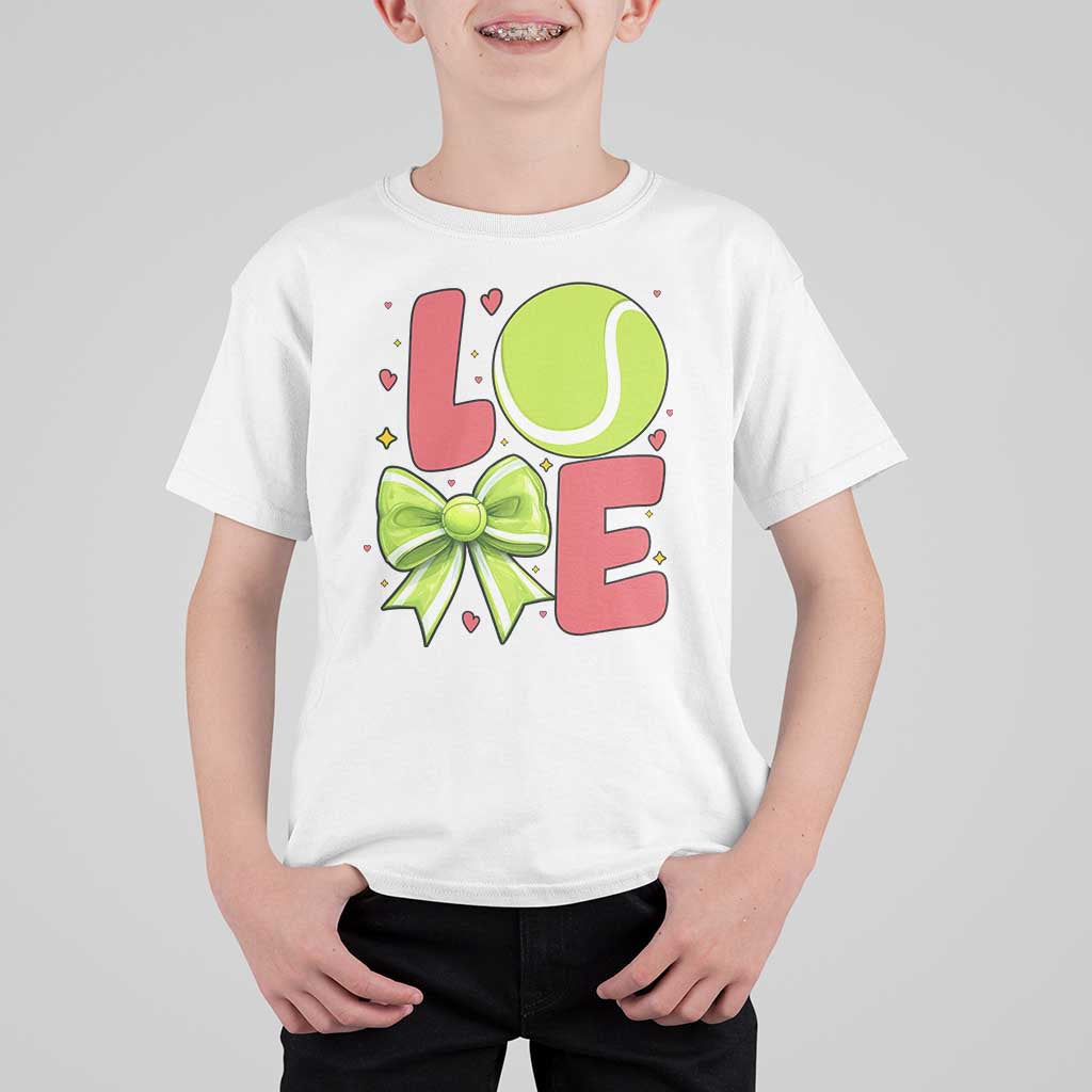 Love With A Tennis Ball T Shirt For Kid Valentines Day Gift - Wonder Print Shop