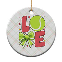 Love With A Tennis Ball Ceramic Ornament Valentines Day Gift - Wonder Print Shop