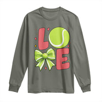 Love With A Tennis Ball Long Sleeve Shirt Valentines Day Gift - Wonder Print Shop