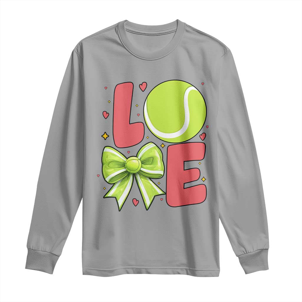 Love With A Tennis Ball Long Sleeve Shirt Valentines Day Gift - Wonder Print Shop