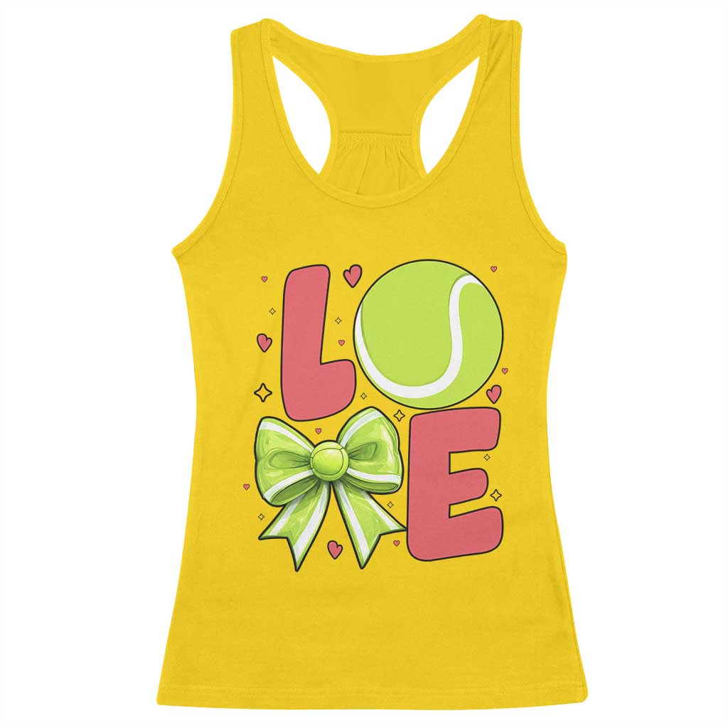 Love With A Tennis Ball Racerback Tank Top Valentines Day Gift - Wonder Print Shop