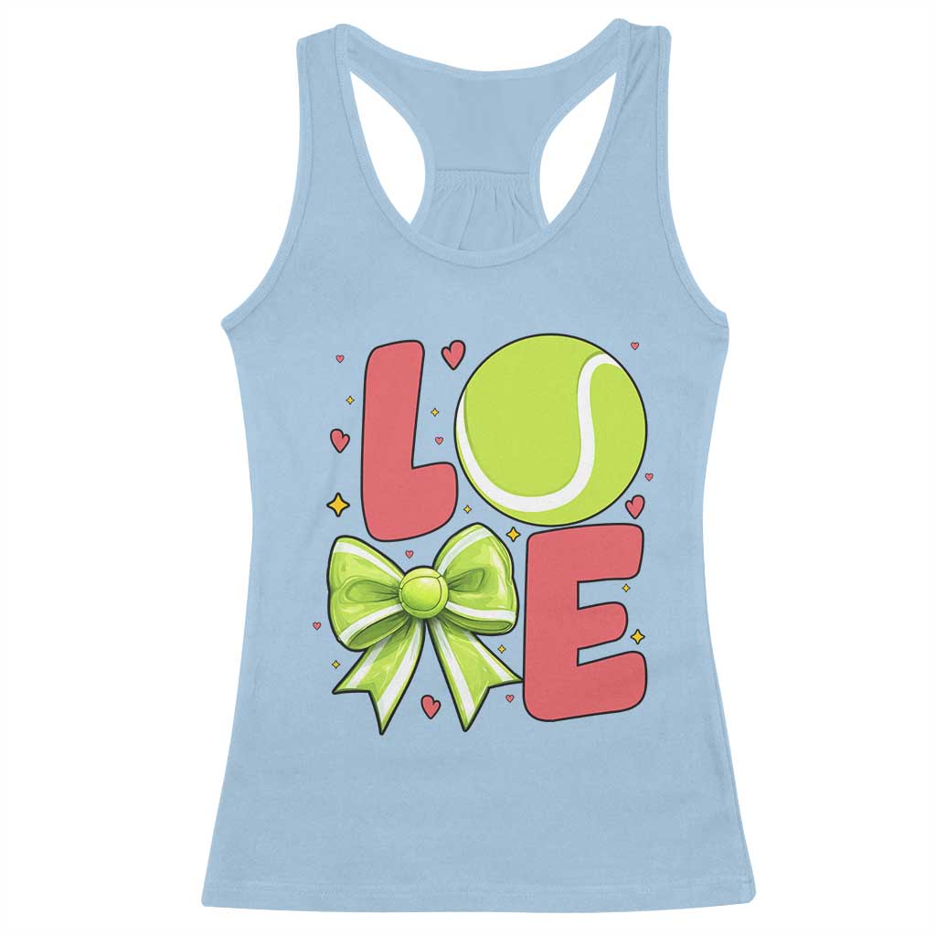 Love With A Tennis Ball Racerback Tank Top Valentines Day Gift - Wonder Print Shop