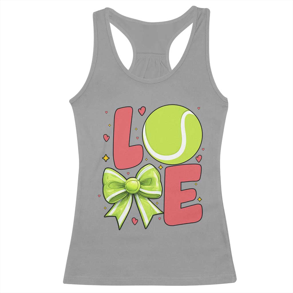 Love With A Tennis Ball Racerback Tank Top Valentines Day Gift - Wonder Print Shop