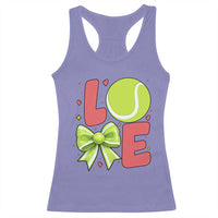 Love With A Tennis Ball Racerback Tank Top Valentines Day Gift - Wonder Print Shop