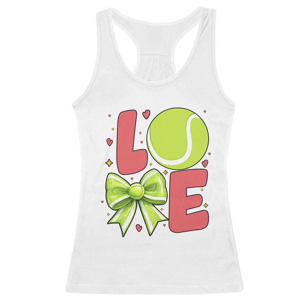 Love With A Tennis Ball Racerback Tank Top Valentines Day Gift - Wonder Print Shop