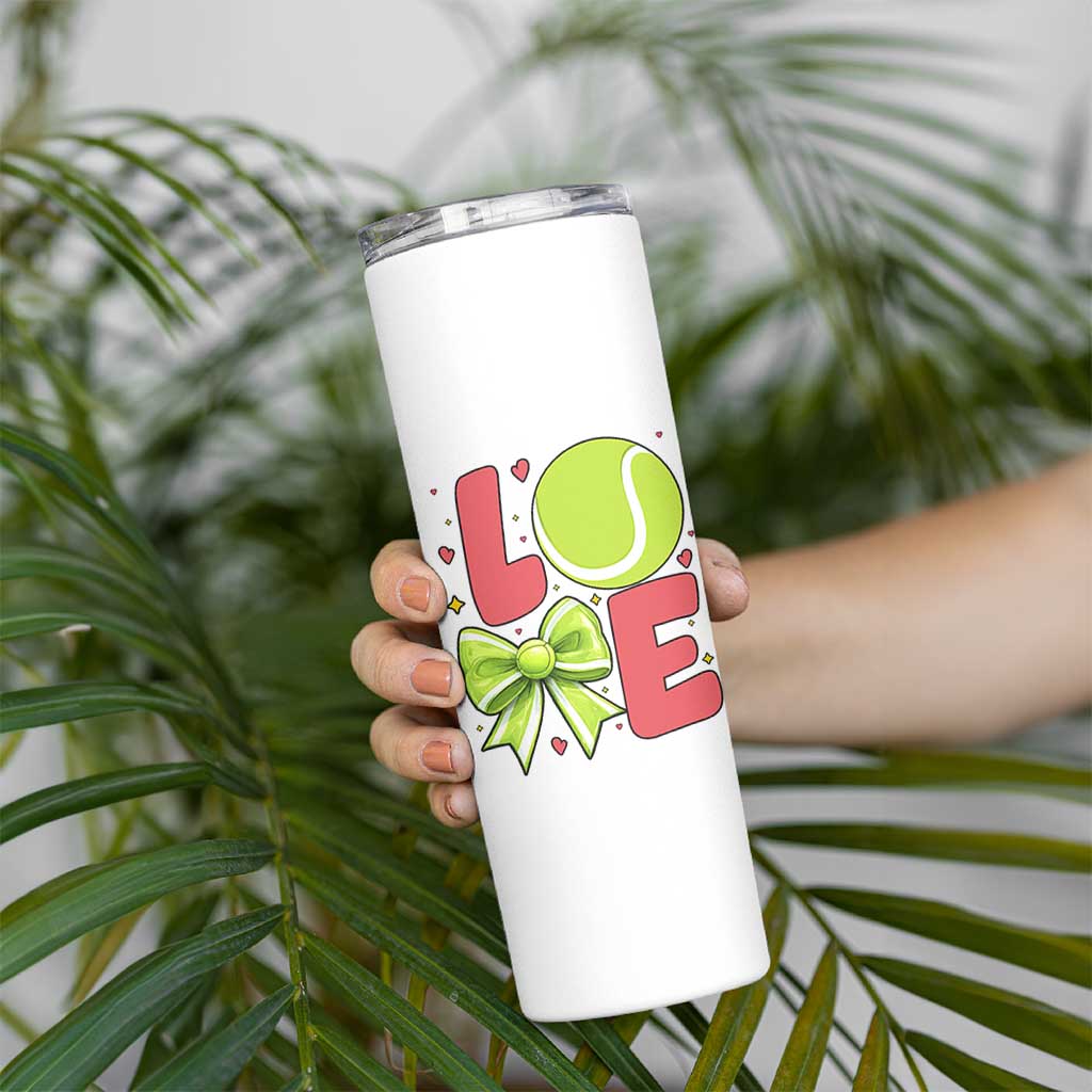 Love With A Tennis Ball Skinny Tumbler Valentines Day Gift - Wonder Print Shop