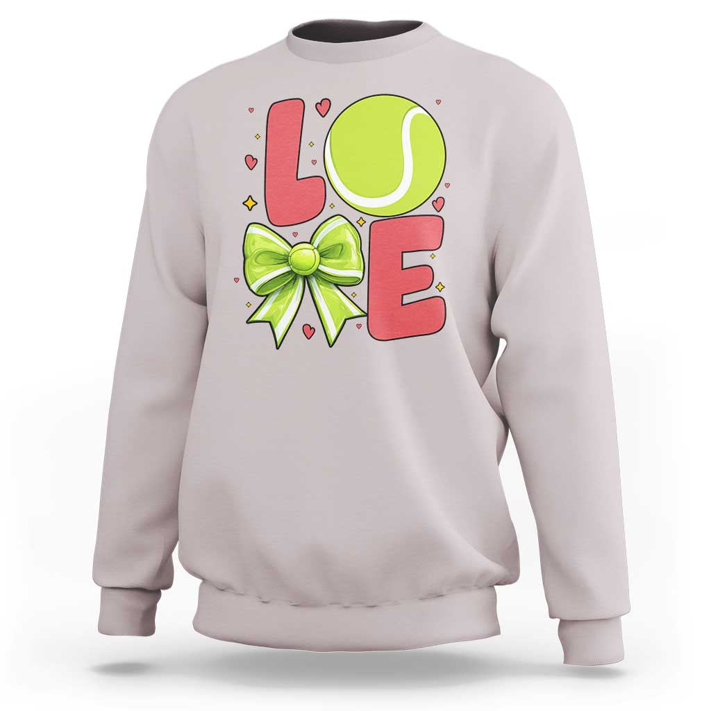 Love With A Tennis Ball Sweatshirt Valentines Day Gift - Wonder Print Shop