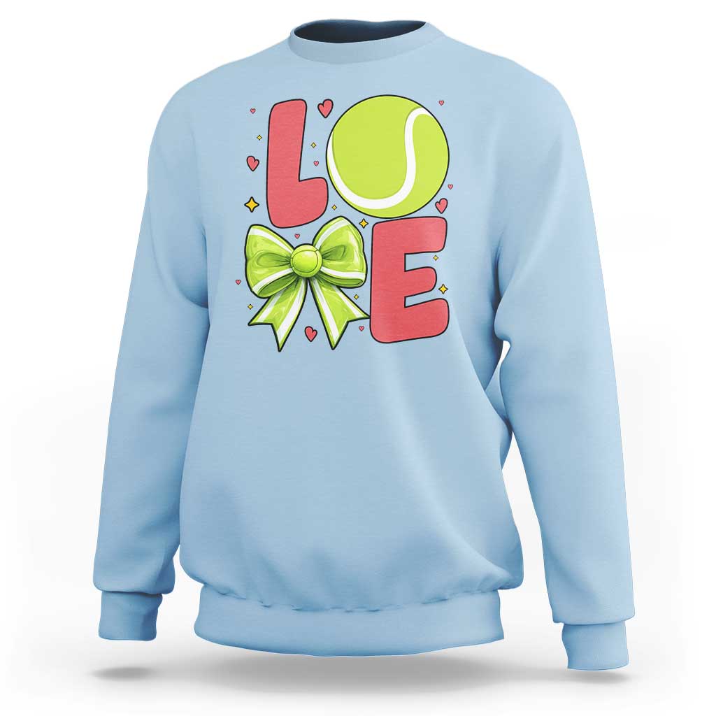 Love With A Tennis Ball Sweatshirt Valentines Day Gift - Wonder Print Shop