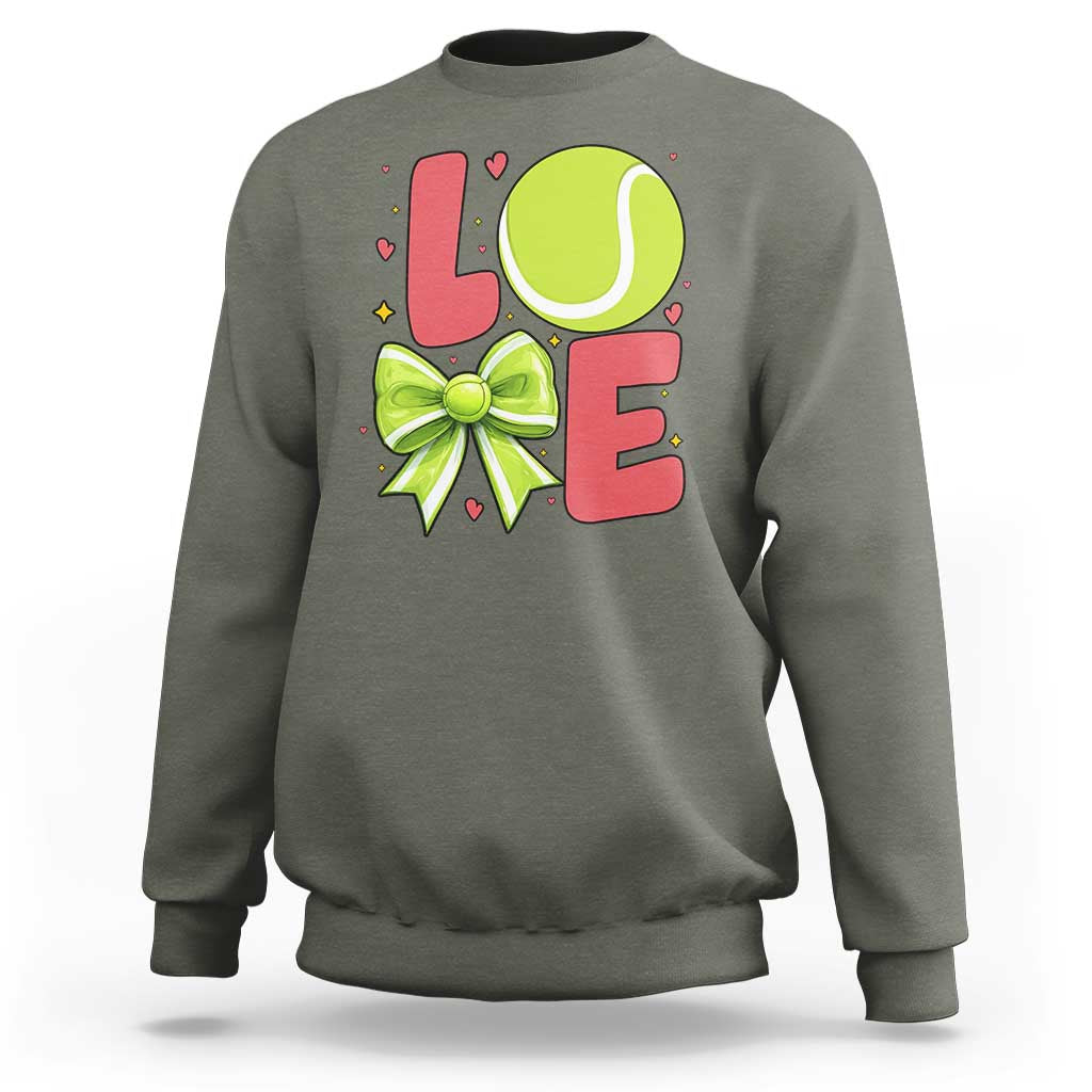 Love With A Tennis Ball Sweatshirt Valentines Day Gift - Wonder Print Shop