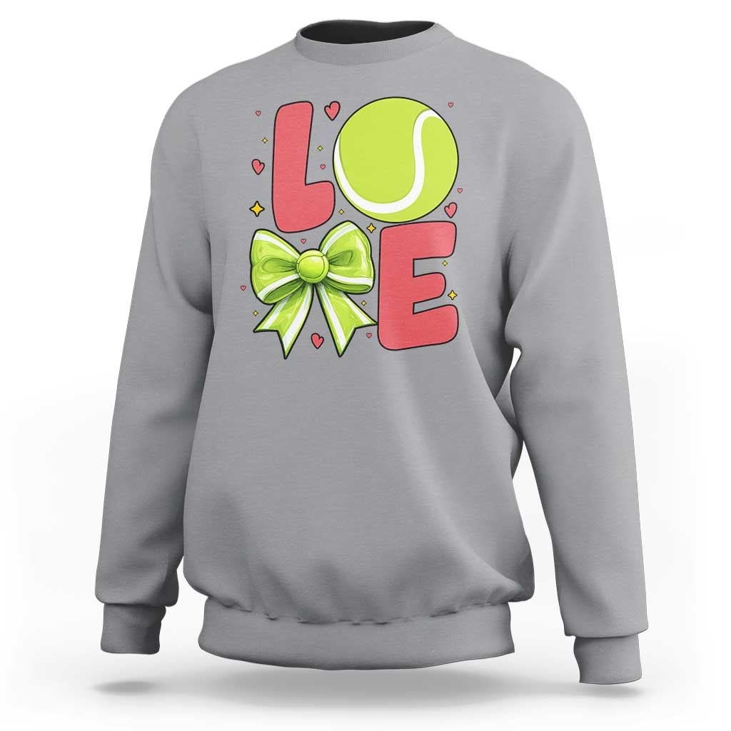Love With A Tennis Ball Sweatshirt Valentines Day Gift - Wonder Print Shop