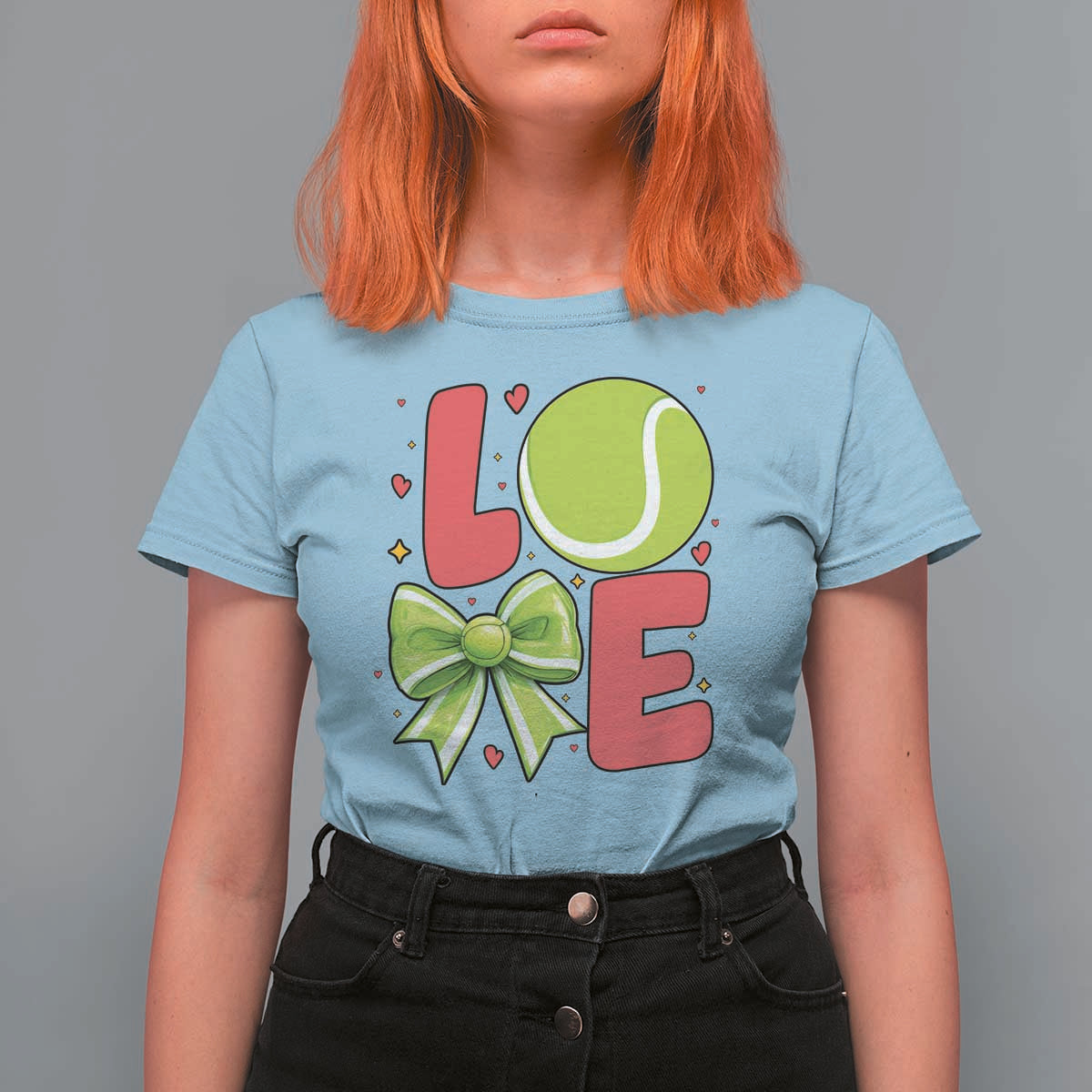 Love With A Tennis Ball T Shirt For Women Valentines Day Gift - Wonder Print Shop
