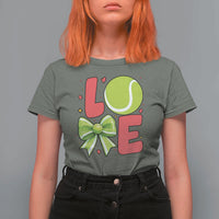 Love With A Tennis Ball T Shirt For Women Valentines Day Gift - Wonder Print Shop