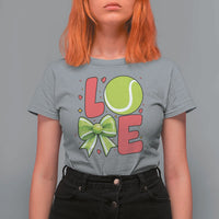 Love With A Tennis Ball T Shirt For Women Valentines Day Gift - Wonder Print Shop