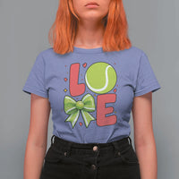 Love With A Tennis Ball T Shirt For Women Valentines Day Gift - Wonder Print Shop