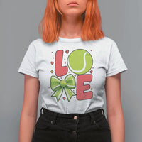 Love With A Tennis Ball T Shirt For Women Valentines Day Gift - Wonder Print Shop