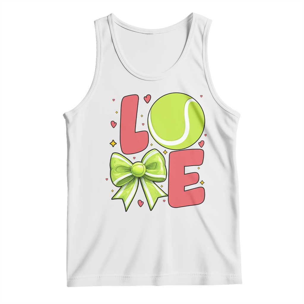 Love With A Tennis Ball Tank Top Valentines Day Gift - Wonder Print Shop