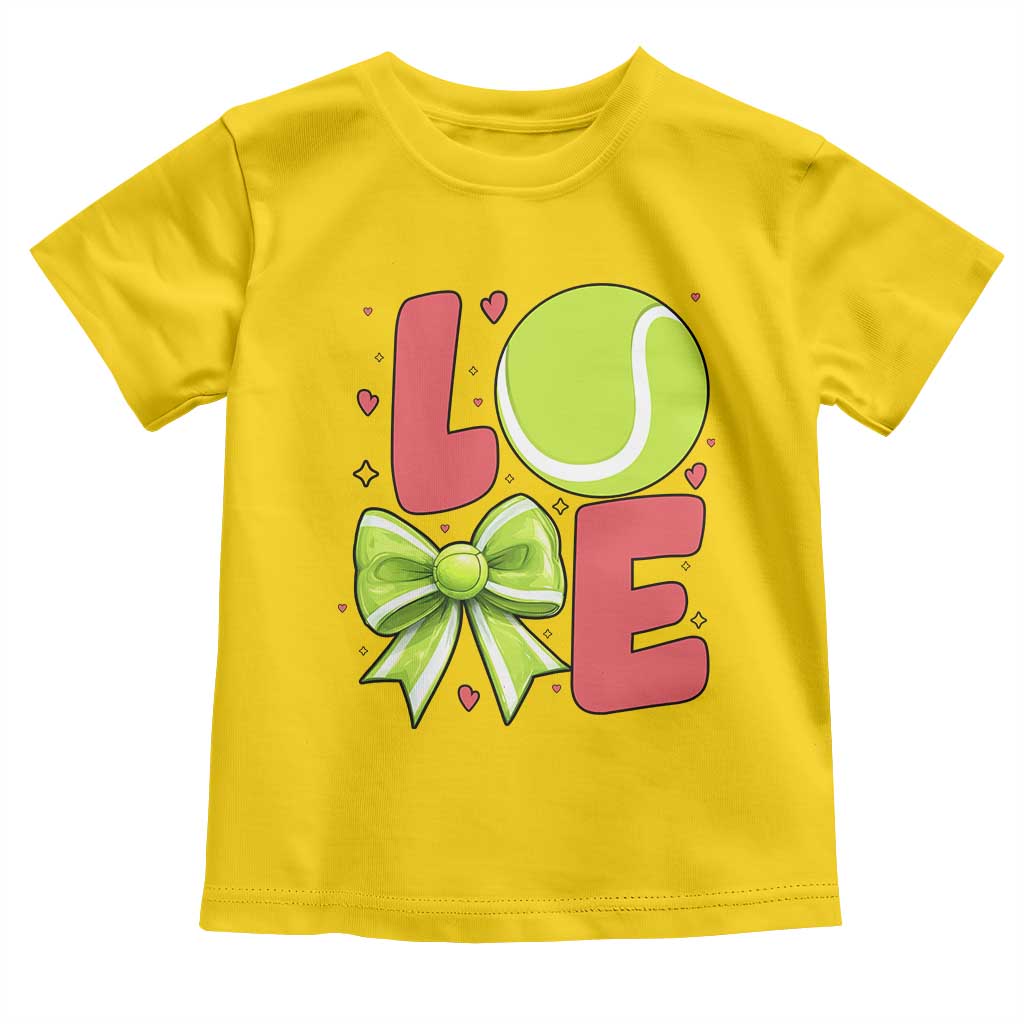 Love With A Tennis Ball Toddler T Shirt Valentines Day Gift - Wonder Print Shop