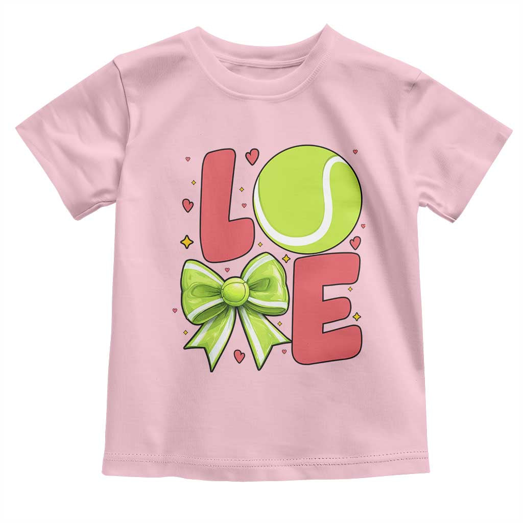 Love With A Tennis Ball Toddler T Shirt Valentines Day Gift - Wonder Print Shop