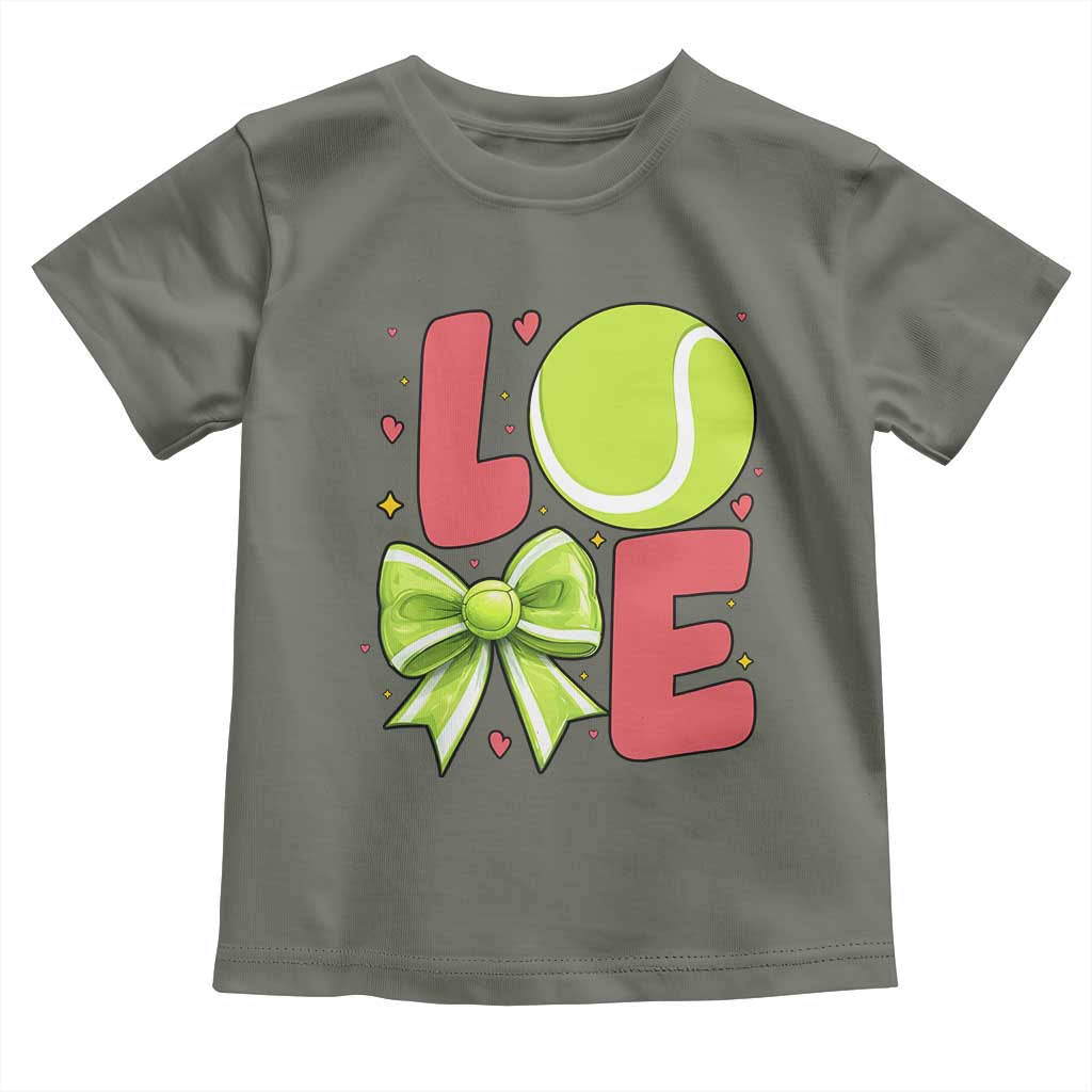 Love With A Tennis Ball Toddler T Shirt Valentines Day Gift - Wonder Print Shop
