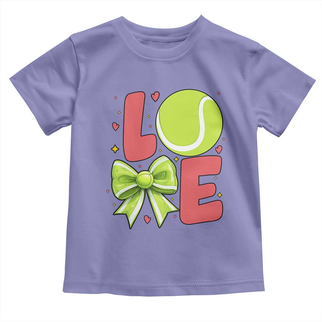 Love With A Tennis Ball Toddler T Shirt Valentines Day Gift - Wonder Print Shop