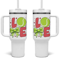 Love With A Tennis Ball Tumbler With Handle Valentines Day Gift - Wonder Print Shop