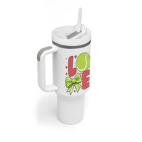 Love With A Tennis Ball Tumbler With Handle Valentines Day Gift - Wonder Print Shop