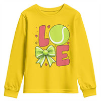 Love With A Tennis Ball Youth Sweatshirt Valentines Day Gift - Wonder Print Shop