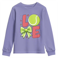 Love With A Tennis Ball Youth Sweatshirt Valentines Day Gift - Wonder Print Shop