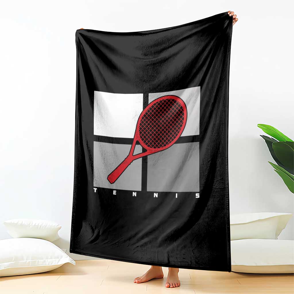 Tennis Obsession Throw Blanket Vintage Sports Lover Gift - Wonder Print Shop
