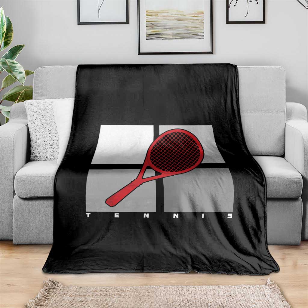 Tennis Obsession Throw Blanket Vintage Sports Lover Gift - Wonder Print Shop