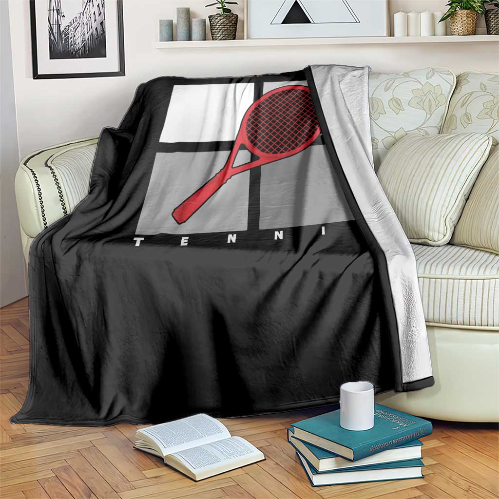 Tennis Obsession Throw Blanket Vintage Sports Lover Gift - Wonder Print Shop