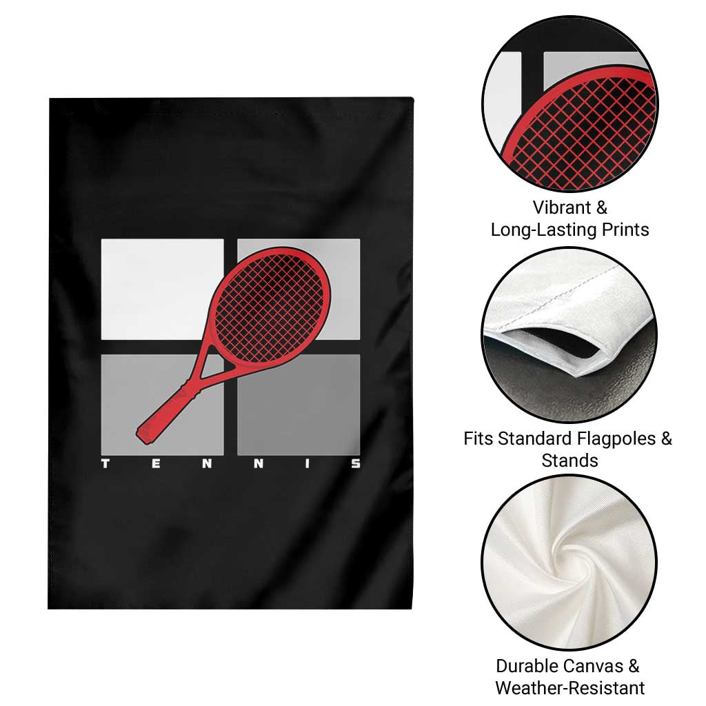 Tennis Obsession Garden Flag Vintage Sports Lover Gift - Wonder Print Shop