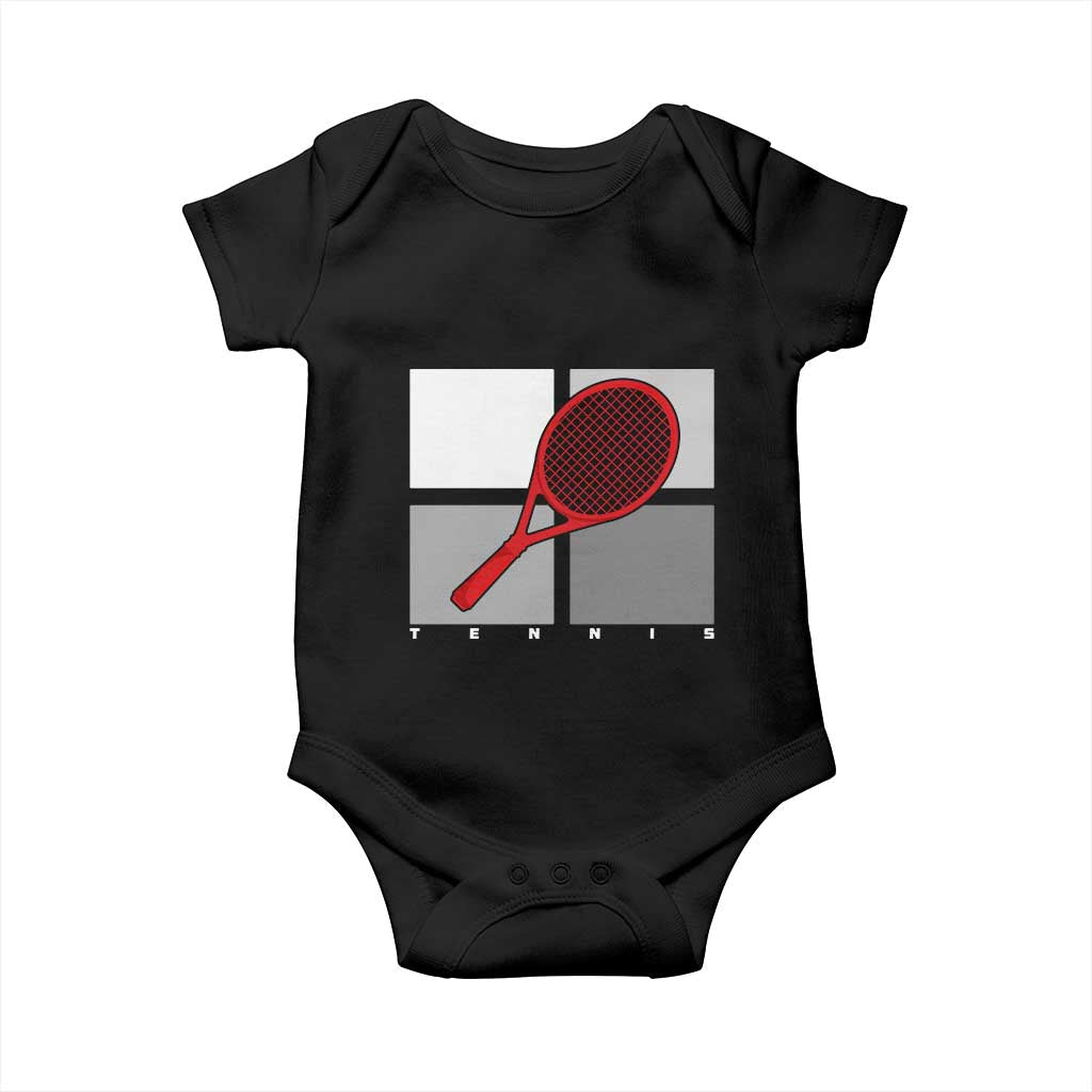 Tennis Obsession Baby Onesie Vintage Sports Lover Gift - Wonder Print Shop