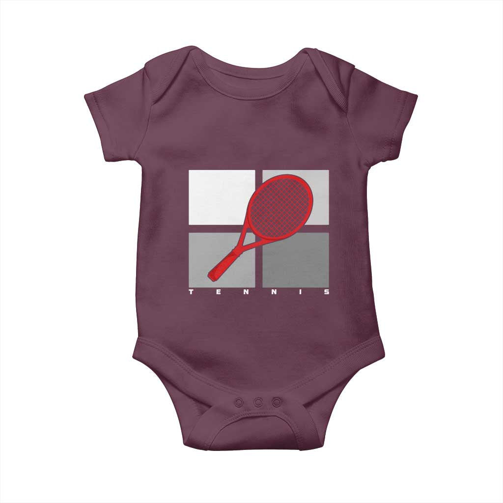 Tennis Obsession Baby Onesie Vintage Sports Lover Gift - Wonder Print Shop