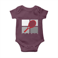 Tennis Obsession Baby Onesie Vintage Sports Lover Gift - Wonder Print Shop