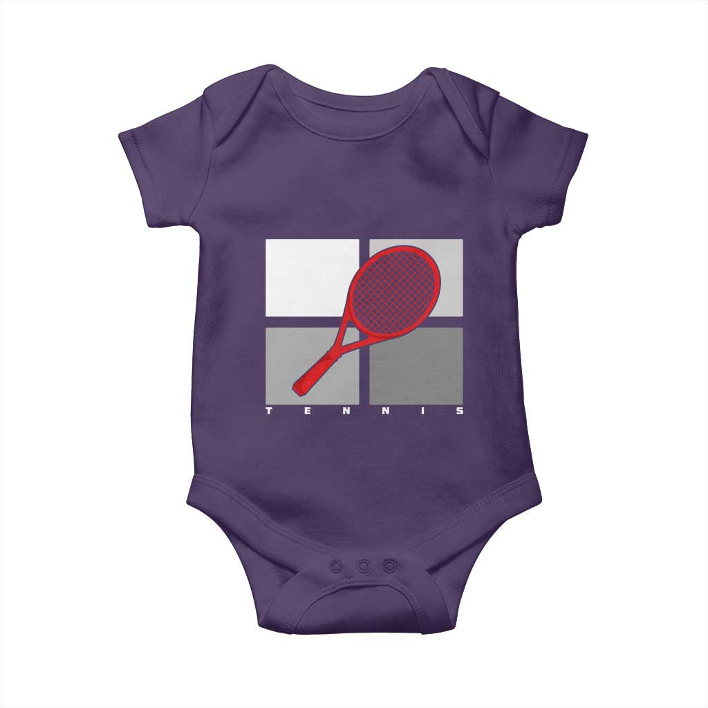 Tennis Obsession Baby Onesie Vintage Sports Lover Gift - Wonder Print Shop