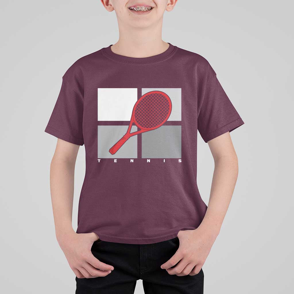 Tennis Obsession T Shirt For Kid Vintage Sports Lover Gift - Wonder Print Shop