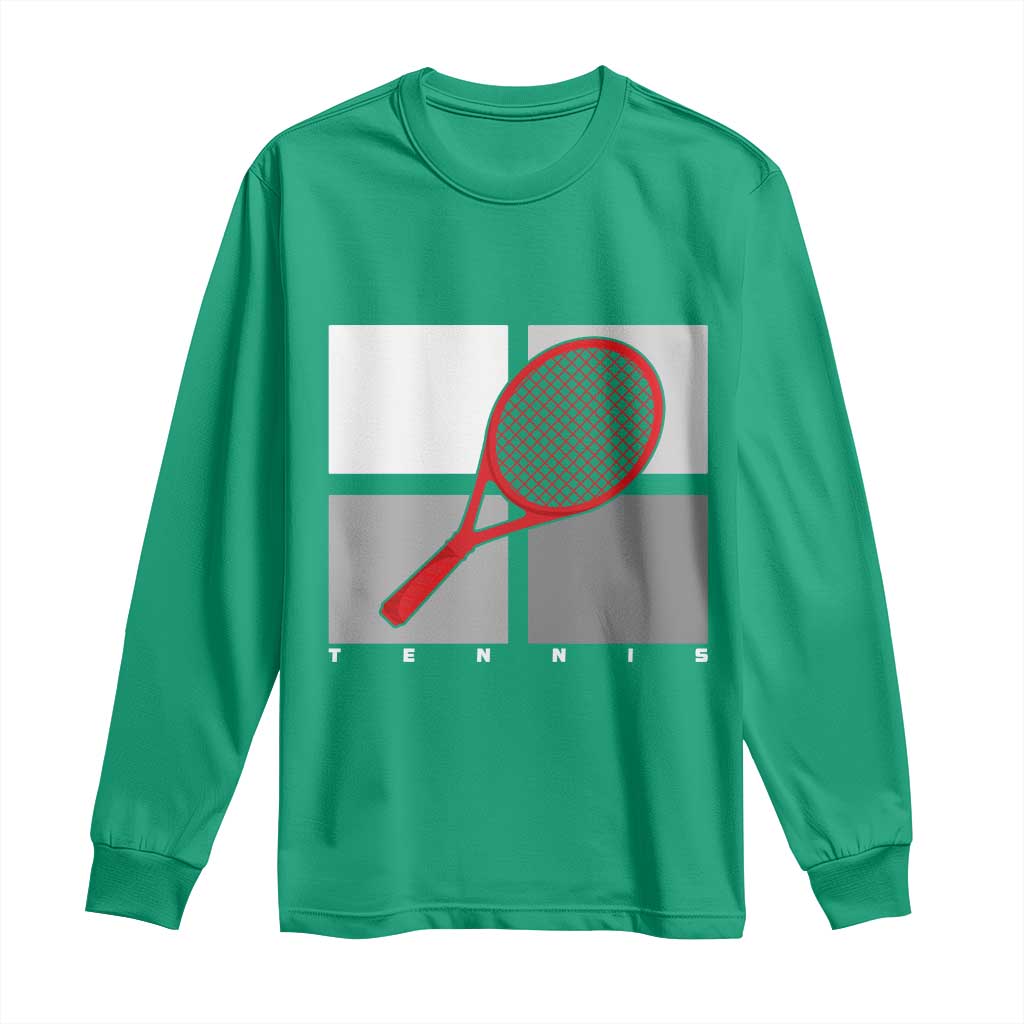 Tennis Obsession Long Sleeve Shirt Vintage Sports Lover Gift - Wonder Print Shop