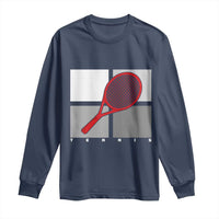 Tennis Obsession Long Sleeve Shirt Vintage Sports Lover Gift - Wonder Print Shop