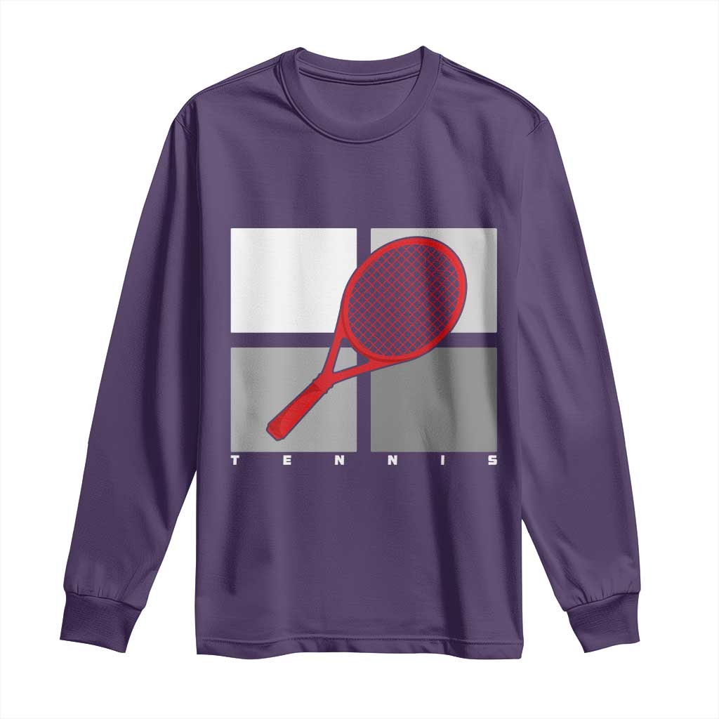 Tennis Obsession Long Sleeve Shirt Vintage Sports Lover Gift - Wonder Print Shop