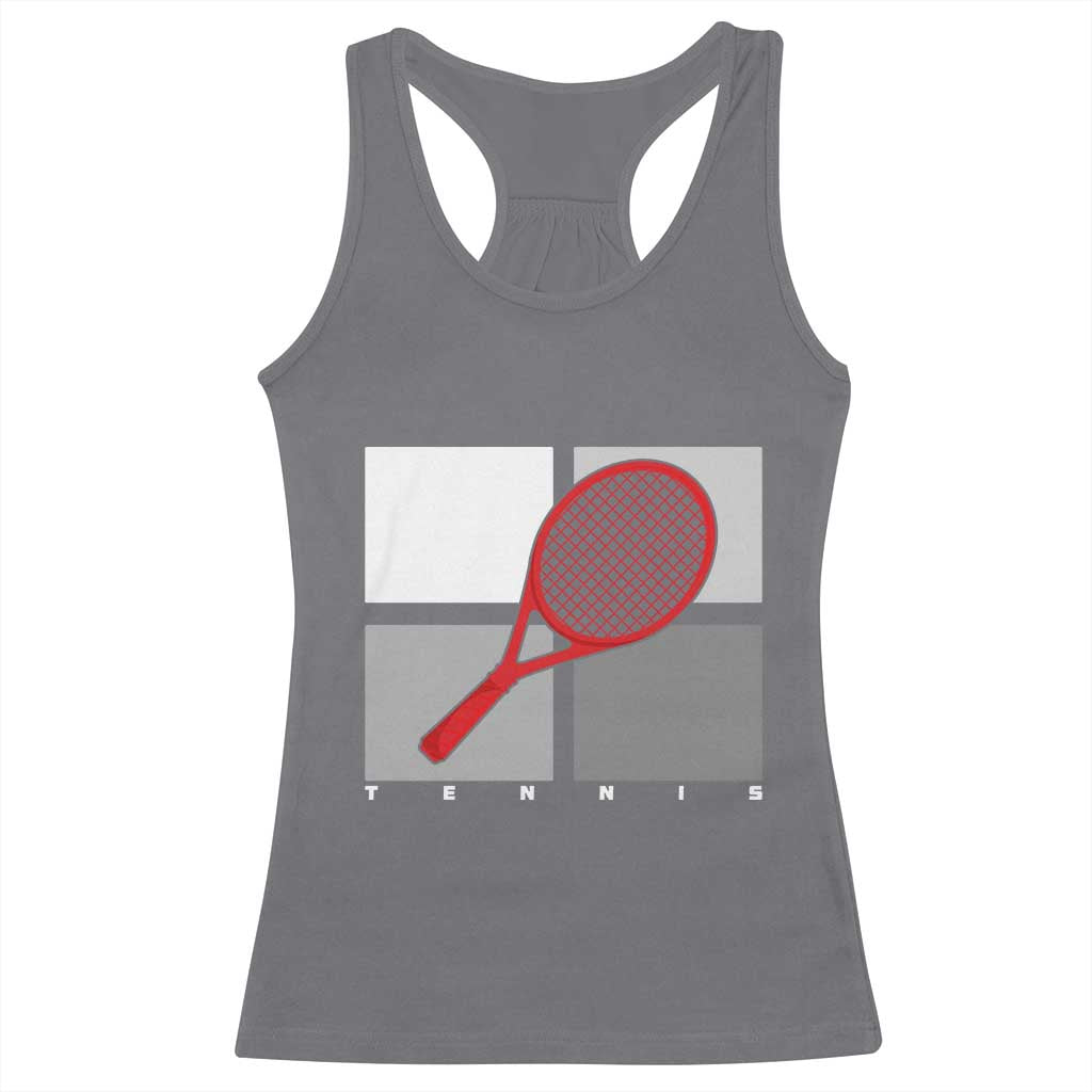 Tennis Obsession Racerback Tank Top Vintage Sports Lover Gift - Wonder Print Shop